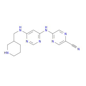 5-((6-((Piperidin-3-ylmethyl)amino)pyrimidin-4-yl)amino)pyrazine-2-carbonitrile