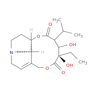 2H-[1,6]Dioxacycloundecino[2,3,4-gh]pyrrolizine-2,6(3H)-dione,5-ethyl-4,5,8,10,12,13,13a,13b-octahydro-4,5-dihydroxy-3-(1-methylethyl)-,(5R,13aR,13bR)- (9CI)