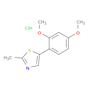 5-(2,4-dimethoxyphenyl)-2-methyl-1,3-thiazole hydrochloride(1:1)