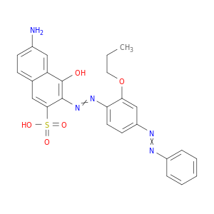 2-Naphthalenesulfonicacid, 6-amino-4-hydroxy-3-[2-[4-(2-phenyldiazenyl)-2-propoxyphenyl]diazenyl]-