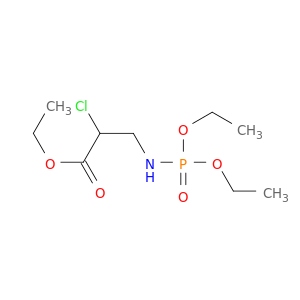 Propanoic acid, 2-chloro-3-[(diethoxyphosphinyl)amino]-, ethyl ester