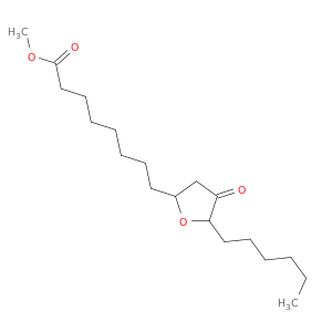 2-Furanoctanoic acid, 5-hexyltetrahydro-4-oxo-, methyl ester