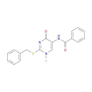 Benzamide, N-[1,4-dihydro-4-oxo-2-[(phenylmethyl)thio]-5-pyrimidinyl]-