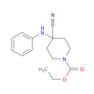 1-哌啶羧酸,4-氰基-4-(苯基氨基)-,乙酯