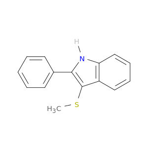 1H-Indole, 3-(methylthio)-2-phenyl-