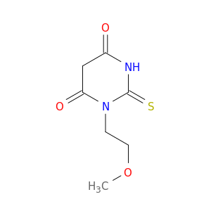 1-(2-methoxyethyl)-2-thioxodihydropyrimidine-4,6(1H,5H)-dione