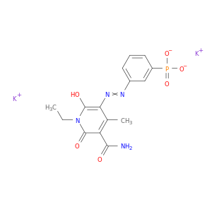膦酸,P-[3-[2-[5-(氨基羰基)-1-乙基-1,6-二氢-2-羟基-4-甲基-6-氧代-3-吡啶基]苯基]-,钾盐(1：2)