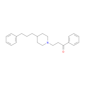 1-Propanone, 1-phenyl-3-[4-(3-phenylpropyl)-1-piperidinyl]-