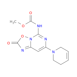 Methyl 7-(3,6-dihydro-1(2H)-pyridyl)-2-oxo-2H-(1,2,4)oxadiazolo(2,3-c)pyrimidine-5-carbamate