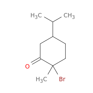 Cyclohexanone, 2-bromo-2-methyl-5-(1-methylethyl)-