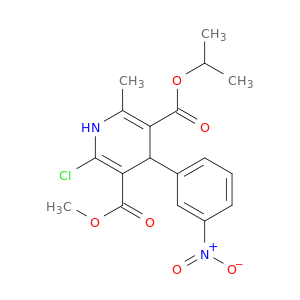 3,5-Pyridinedicarboxylicacid, 2-chloro-1,4-dihydro-6-methyl-4-(3-nitrophenyl)-, 3-methyl5-(1-methylethyl) ester