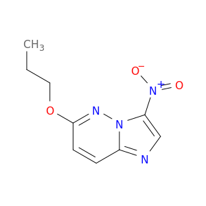 Imidazo[1,2-b]pyridazine, 3-nitro-6-propoxy-
