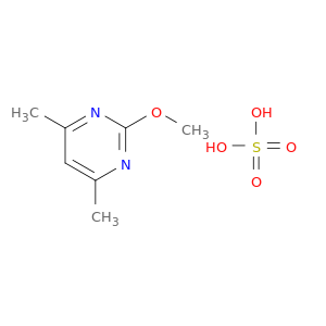 Pyrimidine, 2-methoxy-4,6-dimethyl-, sulfate (1:1)