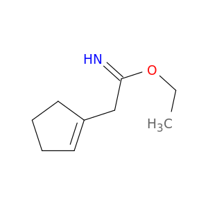 1-Cyclopentene-1-ethanimidicacid, ethyl ester