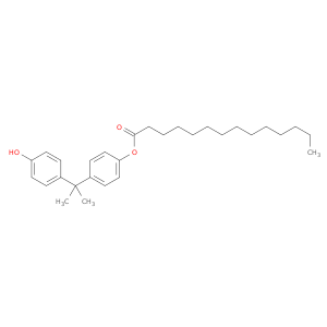 Tetradecanoic acid, 4-[1-(4-hydroxyphenyl)-1-methylethyl]phenyl ester