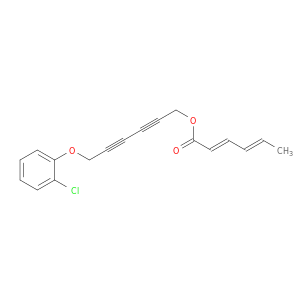 2,4-Hexadienoic acid, 6-(2-chlorophenoxy)-2,4-hexadiynyl ester, (E,E)-