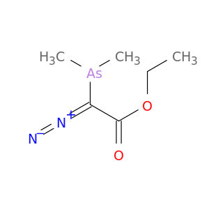 Acetic acid, diazo(dimethylarsino)-, ethyl ester