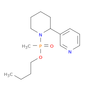 Phosphinic acid, methyl[2-(3-pyridinyl)-1-piperidinyl]-, butyl ester