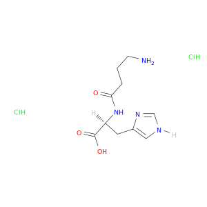 (2S)-2-(4-氨基丁酰氨基)-3-(1H-咪唑-4-基)丙酸二盐酸盐