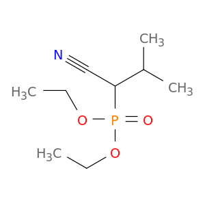 Phosphonic acid, (1-cyano-2-methylpropyl)-, diethyl ester