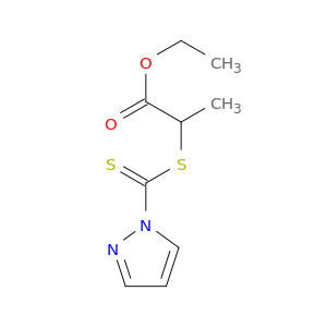 Propanoic acid, 2-[(1H-pyrazol-1-ylthioxomethyl)thio]-, ethyl ester
