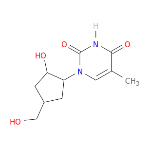 2,4(1H,3H)-Pyrimidinedione,1-[(1R,2R,4S)-2-hydroxy-4-(hydroxymethyl)cyclopentyl]-5-methyl-, rel-