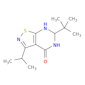 6-TERT-BUTYL-3-ISOPROPYL-6,7-DIHYDROISOTHIAZOLO[5,4-D]PYRIMIDIN-4(5H)-ONE