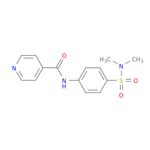 4-Pyridinecarboxamide, N-[4-[(dimethylamino)sulfonyl]phenyl]-