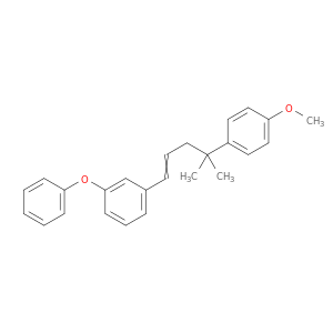 Benzene, 1-[4-(4-methoxyphenyl)-4-methyl-1-pentenyl]-3-phenoxy-