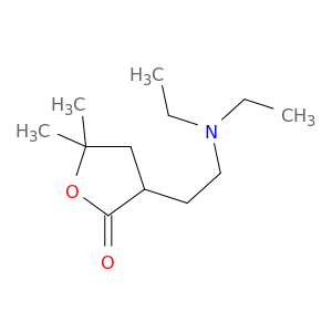 2(3H)-Furanone, 3-[2-(diethylamino)ethyl]dihydro-5,5-dimethyl-