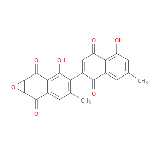 4-(1,4-dihydro-5-hydroxy-7-methyl-1,4-dioxo-2-naphthalenyl)-1a,7a-dihydro-3-hydroxy-5-methylnaphth(2,3-b)oxirene-2,7-dione