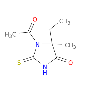4-Imidazolidinone, 1-acetyl-5-ethyl-5-methyl-2-thioxo-