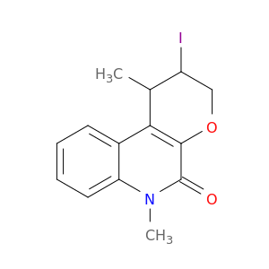 1H-Pyrano[2,3-c]quinolin-5(6H)-one, 2,3-dihydro-2-iodo-1,6-dimethyl-