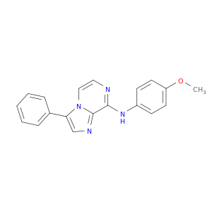 Imidazo[1,2-a]pyrazin-8-amine, N-(4-methoxyphenyl)-3-phenyl-