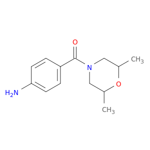 {4-[(2,6-Dimethylmorpholin-4-yl)carbonyl]phenyl}amine