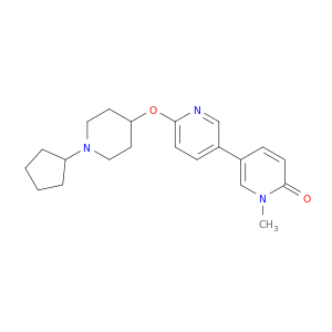 [3,3'-Bipyridin]-6(1H)-one, 6'-[(1-cyclopentyl-4-piperidinyl)oxy]-1-methyl-