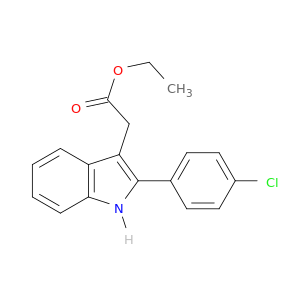 1H-Indole-3-acetic acid, 2-(4-chlorophenyl)-, ethyl ester
