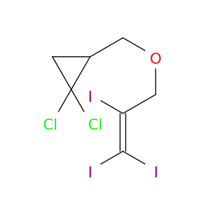 Cyclopropane, 1,1-dichloro-2-[[(2,3,3-triiodo-2-propenyl)oxy]methyl]-