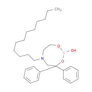 4H-1,3,6,2-Dioxazaborocine, 6-dodecyltetrahydro-2-hydroxydiphenyl-