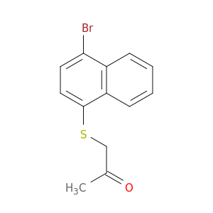 2-Propanone, 1-[(4-bromo-1-naphthalenyl)thio]-