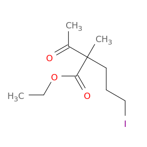 Pentanoic acid, 2-acetyl-5-iodo-2-methyl-, ethyl ester