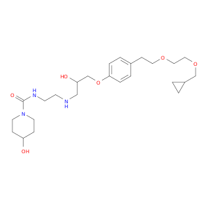 1-Piperidinecarboxamide,N-[2-[[3-[4-[2-[2-(cyclopropylmethoxy)ethoxy]ethyl]phenoxy]-2-hydroxypropyl]amino]ethyl]-4-hydroxy-