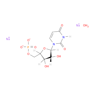((2R,3S,4R,5R)-5-(2,4-二氧代-3,4-二氢嘧啶-1(2H)-基)-3,4-二羟基四氢呋喃-2-基)甲基磷酸二钠盐x水合物