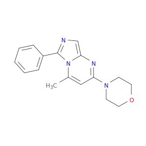 Imidazo[1,5-a]pyrimidine, 4-methyl-2-(4-morpholinyl)-6-phenyl-