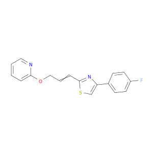 Pyridine, 2-[[3-[4-(4-fluorophenyl)-2-thiazolyl]-2-propen-1-yl]oxy]-