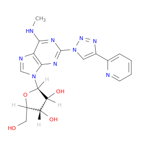 Adenosine, N-methyl-2-[4-(2-pyridinyl)-1H-1,2,3-triazol-1-yl]-
