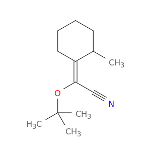 Acetonitrile, (1,1-dimethylethoxy)(2-methylcyclohexylidene)-, (E)-