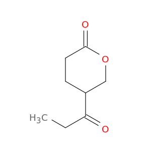 2H-Pyran-2-one, tetrahydro-5-(1-oxopropyl)-