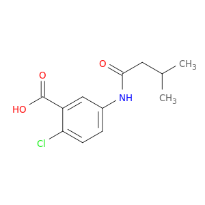 2-氯-5-(3-甲基丁酰氨基)苯甲酸