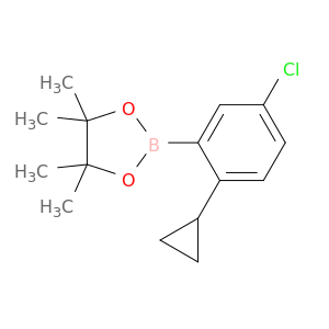 3-CHLORO-6-CYCLOPROPYLPHENYLBORONIC ACID PINACOL ESTER